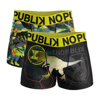 Lot de 2 boxers enfant Dino