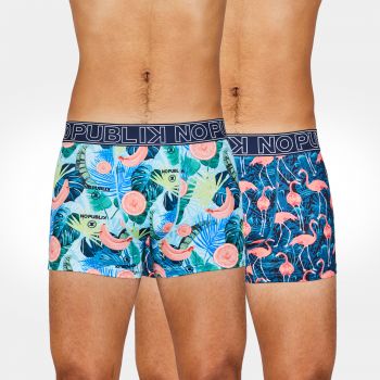 Lot de 2 boxers Neon Garden