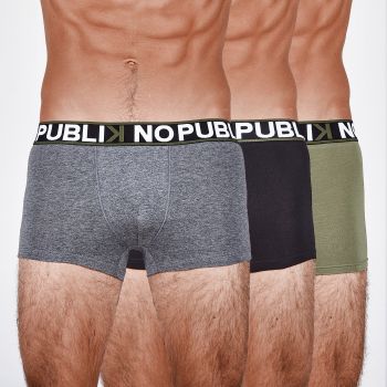 Lot de 3 boxers green jungle face