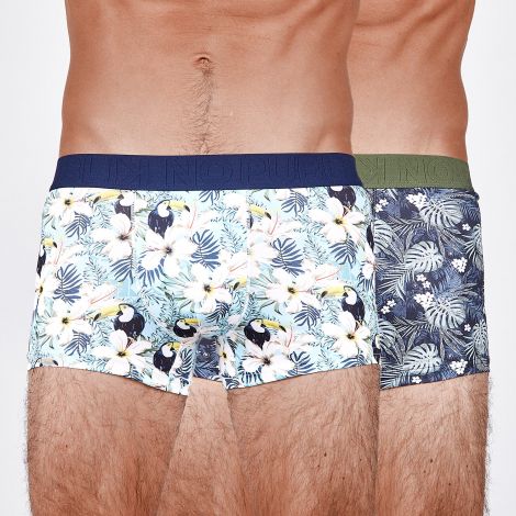 Lot de 2 boxers Exotic face