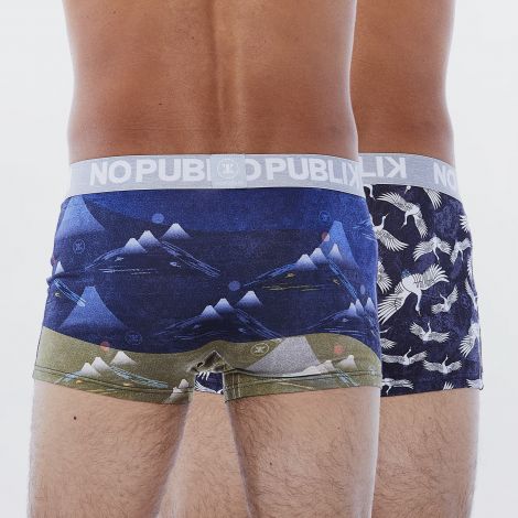 Lot de 2 boxers Japanese face