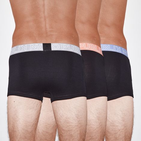 Lot de 3 boxers Titane face