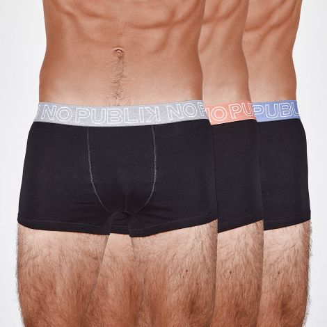 Lot de 3 boxers Titane face