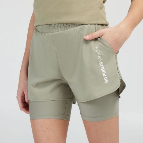 Short Delphine kaki profil