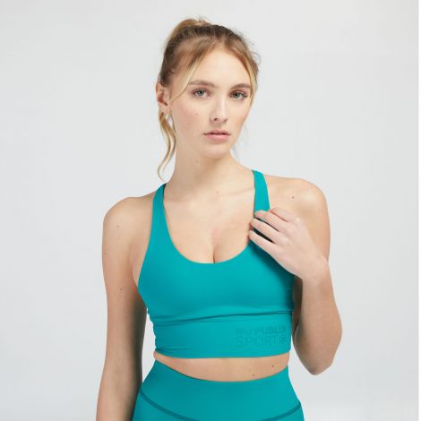 Brassière sport Camille 80's-Vert foncé-S