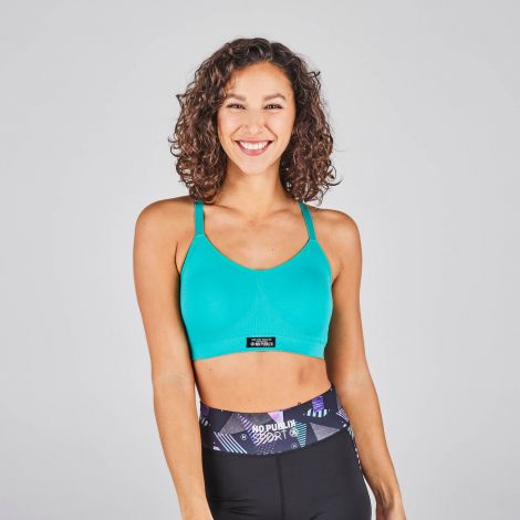 Brassière sport Work Hard-Bleu turquoise-S/M