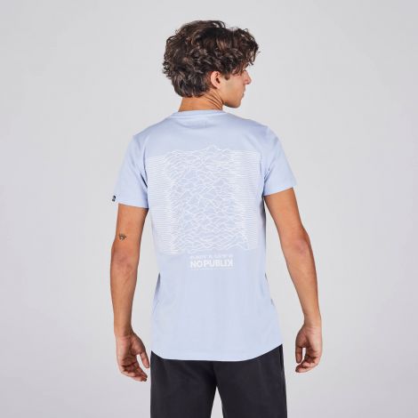 T-shirt Mountain Graphik-Bleu clair-S